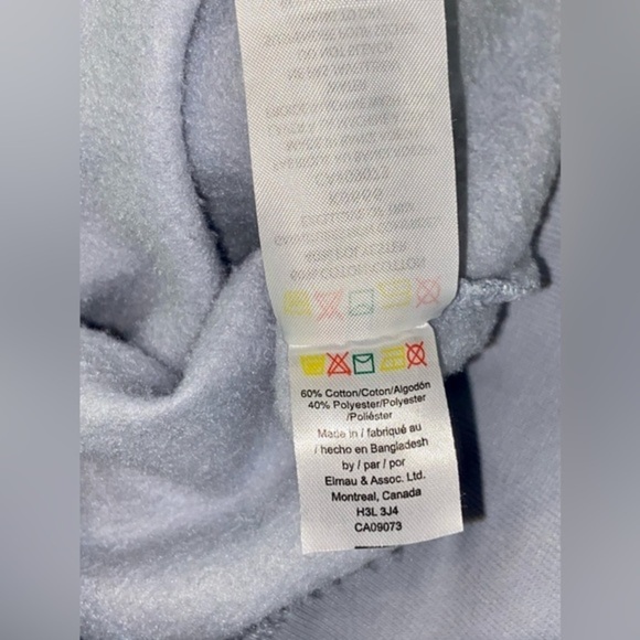 Woman’s Kangol‎ baby blue cotton blend fleece hoodie size XL fits like medium - Picture 4 of 14